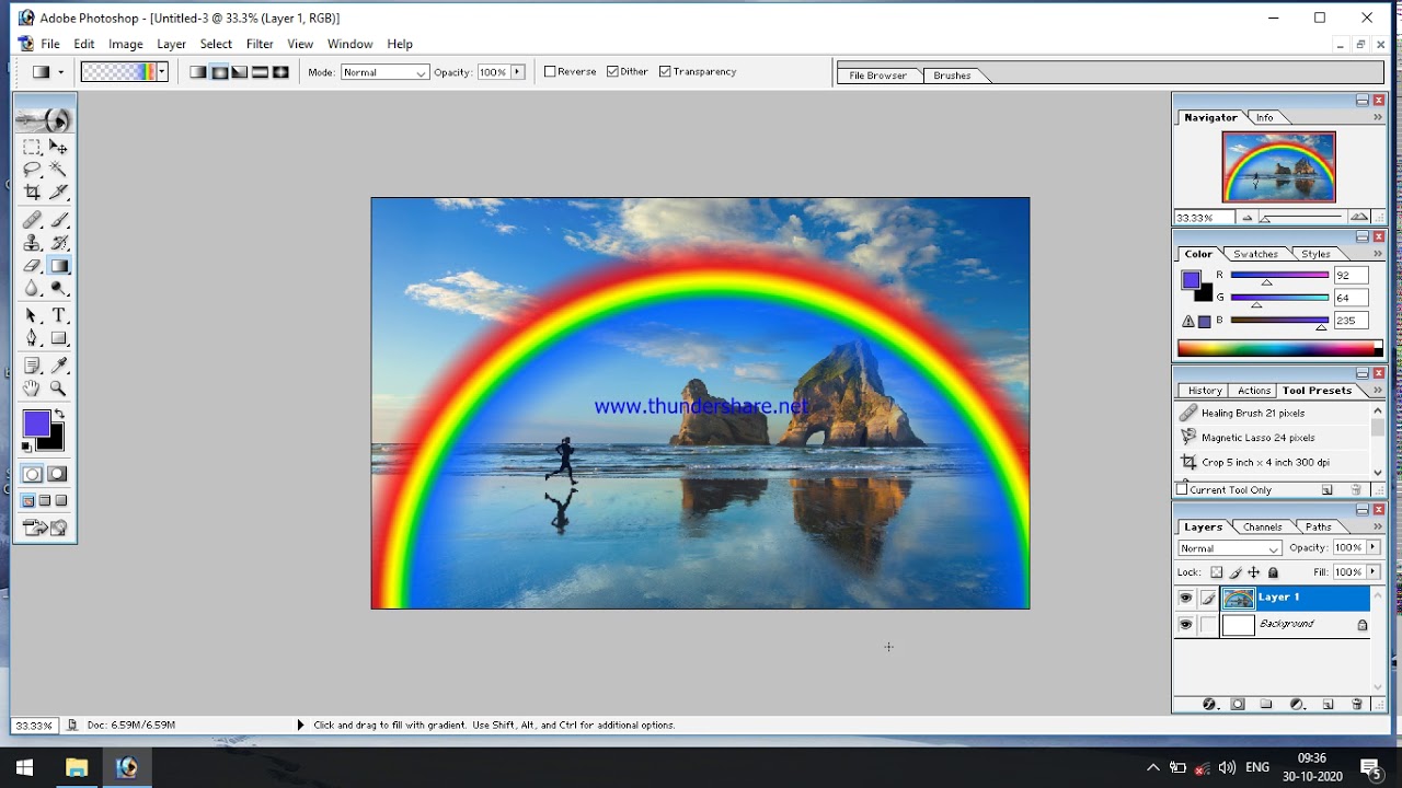 RAINBOW EFFECT IN PHOTOSHOP(TAMIL)