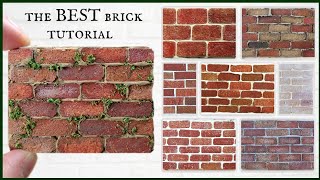 EASY miniature Brick in ANY style • 1:12, 1:6 or 1:24 scale