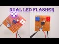 Dual LED flasher with speed control