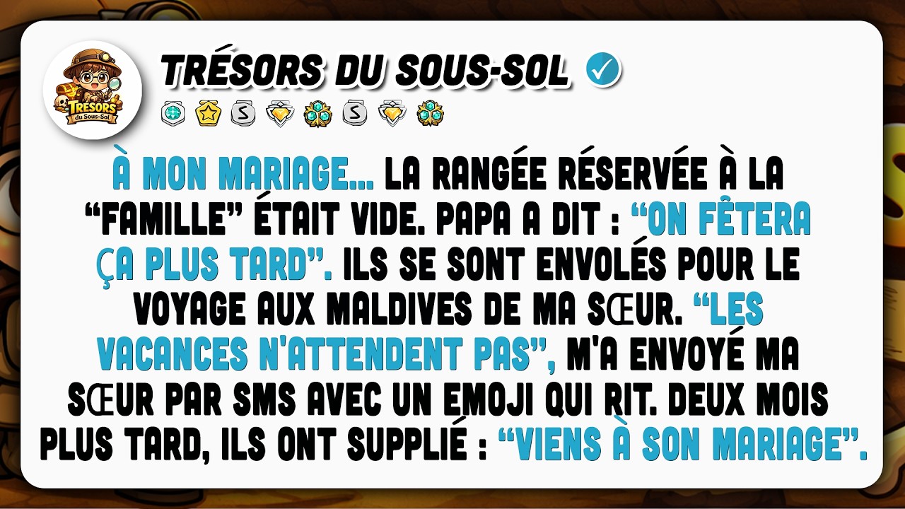 Mon Père A Raté Mon Mariage Pour Ma Sœur. Des Mois Après, Ils Me Demandent De Revenir.