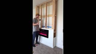 DIY Electric Fireplace Build