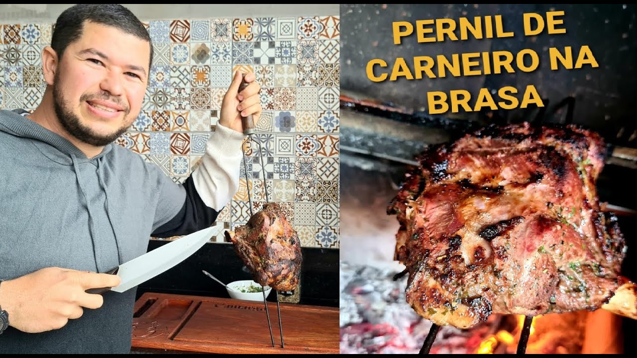 Pernil de Carneiro na Brasa