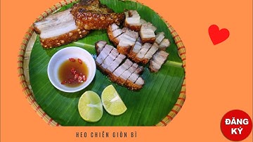 Cách làm thịt heo chiên gión bì bằng nồi chiên không dầu #Món-ngon-mỗi-ngày#Nhung-Lương-TV#