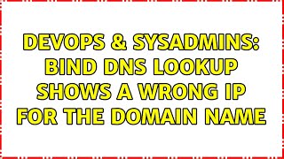 Celebrity DevOps & SysAdmins: BIND DNS lookup shows a wrong IP for the domain name Net Worth