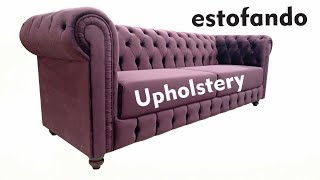 Chesterfield, upholstery and tufting