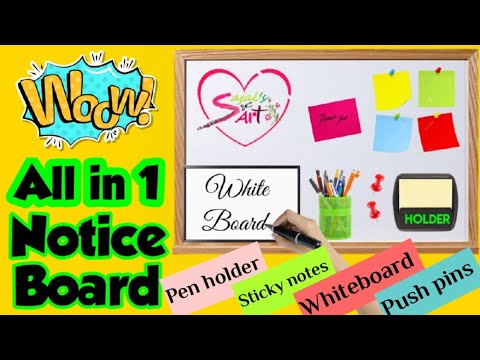 Homemade notice board || how to make notice board || notice board ...