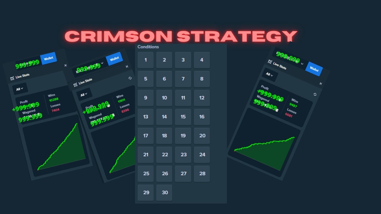 CRIMSON STRATEGY 🩸 Best Dice Strategy Yet! (25K BETS) YouTube