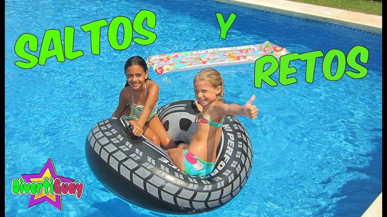 RETOS Y SALTOS A LA PISCINA