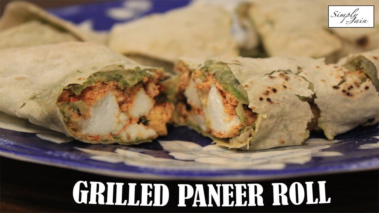 Grilled Paneer Roll | How To Make Paneer Roll | Starters and Snacks | Simply Jain