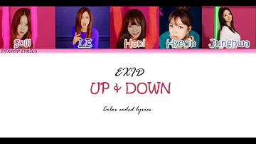 EXID - Up and Down [HAN/ROM/ENG] Color coded Lyrics