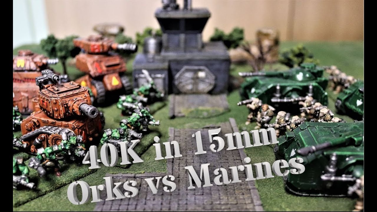 Warhammer 40k in 15mm with HotT Rules Battle Report