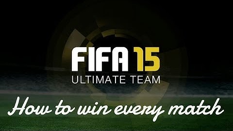 Fifa 15 UT android: how to win every match