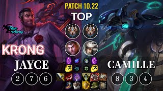 RNW KronG Jayce vs Camille Top - KR Patch 10.22