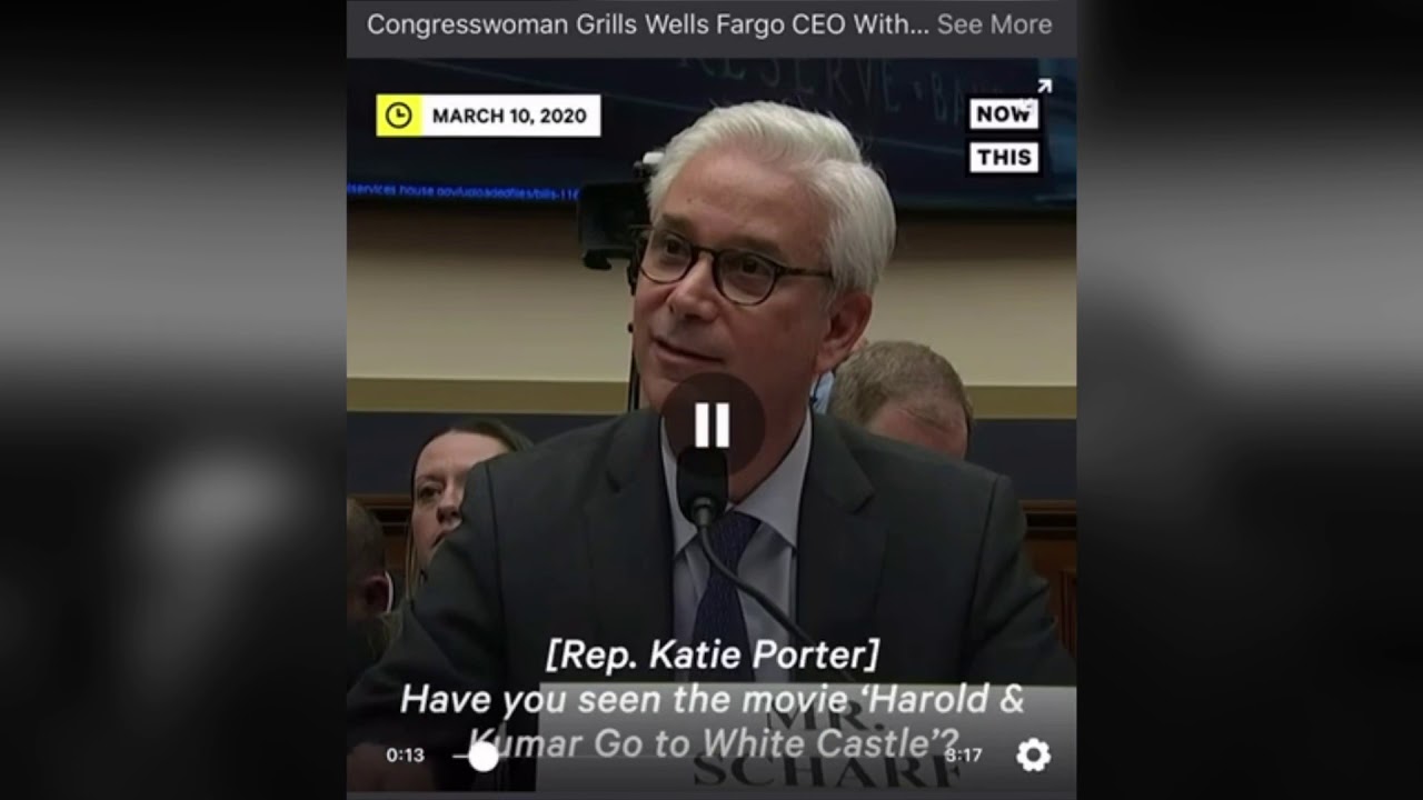 Rep. Katie Porter dragged Wells Fargo for robbing its customers YouTube