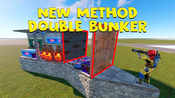 NEW METHOD Double BUNKER in RUST!