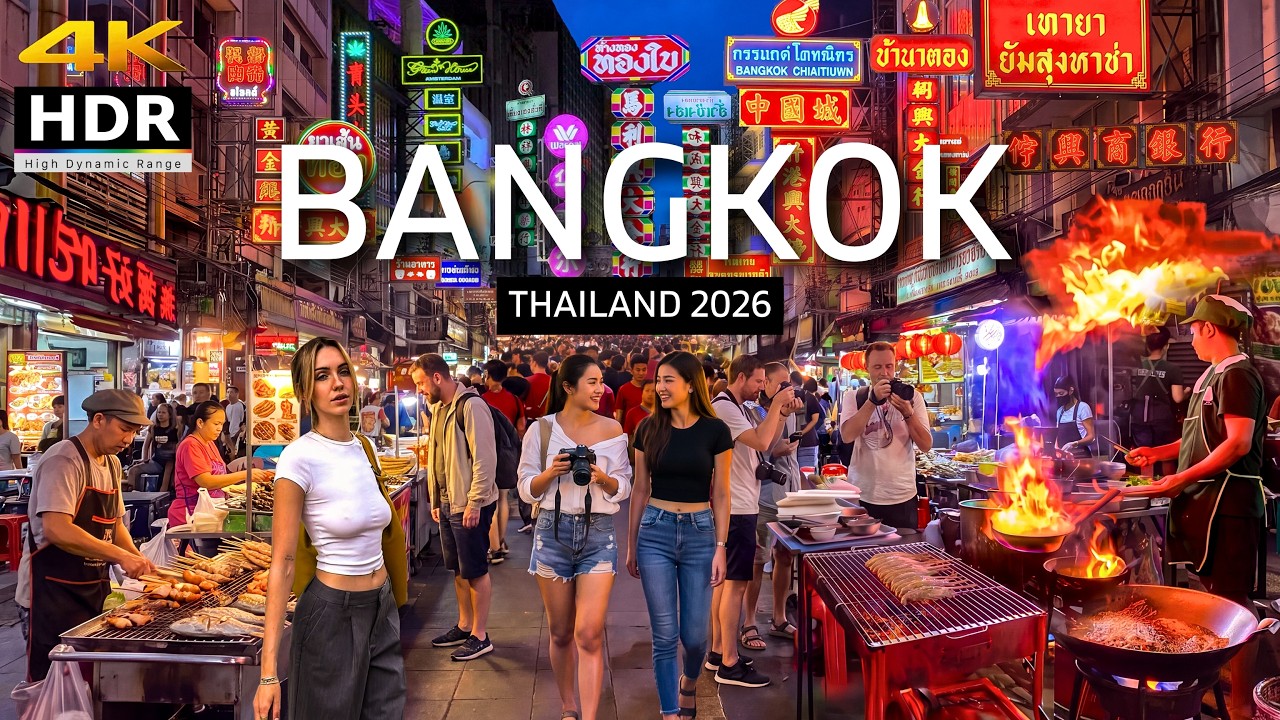 Walking Bangkok Chinatown 🇹🇭 | Home to the BEST Street Food on Earth! (4K HDR)