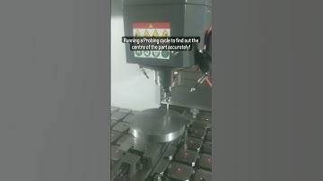 Haas Probing cycle to find out the centre accurately #shortvideo #cncmachine #haasautomation