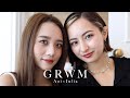 【GRWM】友達とホテルで朝の準備！