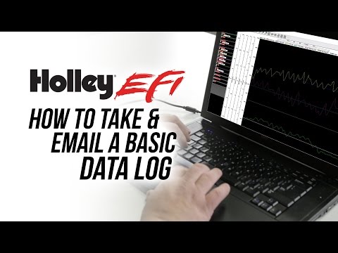 How To Take And Email A Basic Data Log - Holley EFI Software