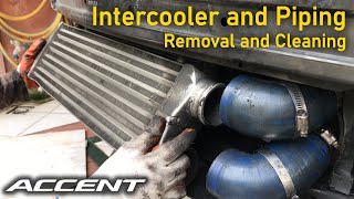Intercooler and Piping Removal and Cleaning - Hyundai Accent