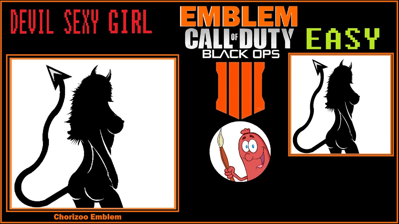 cod bo4 emblem, cod bo4 emblem evil sexy girl, bo4 emblem muj...