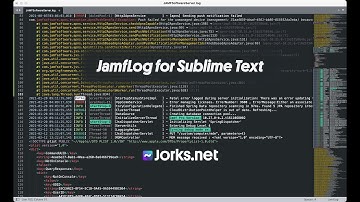 JamfLog for Sublime Text - Install Instructions and Usage