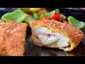 Куриная грудка с сыром и ветчиной – французский рецепт куриной грудки Кордон Блю | Chef Black Pepper