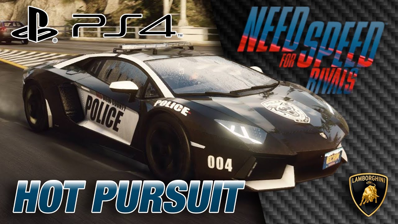 Need For Speed Rivals - PS4 Lamborghini Aventador Police Gameplay (Via