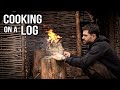 Cooking on a Log: Bushcraft Feast in Minutes