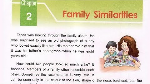 Family Similarities//DAV Class  3-  SST// Lesson- 2, Part -1// Explanation