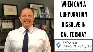 Dissolving a Corporation  Brown & Charbonneau, LLP