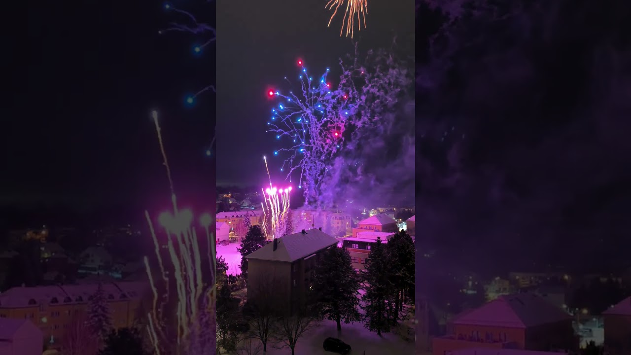 Novoroční ohňostroj 1.1.2026 Žamberk