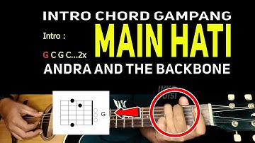 Kunci Gitar Andra and The Backbone - main hati chord gitar dan lirik