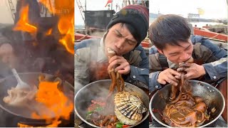 Chinese people eating - Street food - &quot;Sailors catch seafood and process it into special dishes&quot; #42
