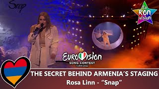 The secret behind Armenia's staging (Behind the scenes) - Rosa Linn "Snap"- Eurovision 2022
