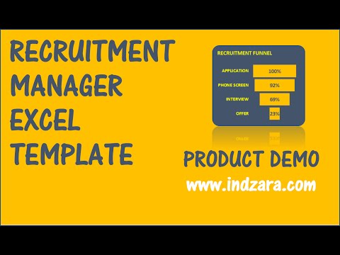 Recruitment Manager Excel Template v1 - Product Demo