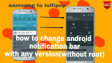 how to change android notification Bar with any version(without root)