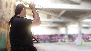#Shorts . Having fun with my light Atlatl Spear and Thrower.