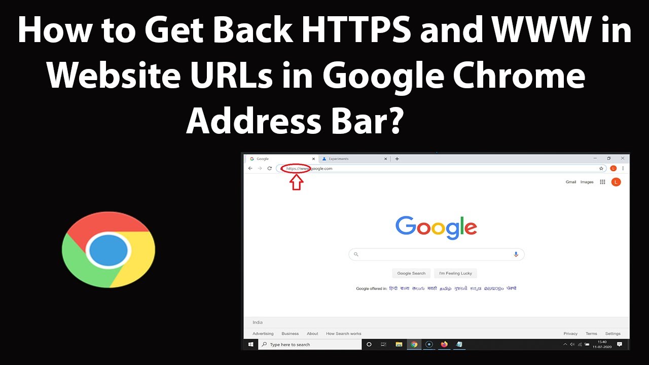 How To Get Back Https And Www In Website Urls In Google Chrome Address Bar?