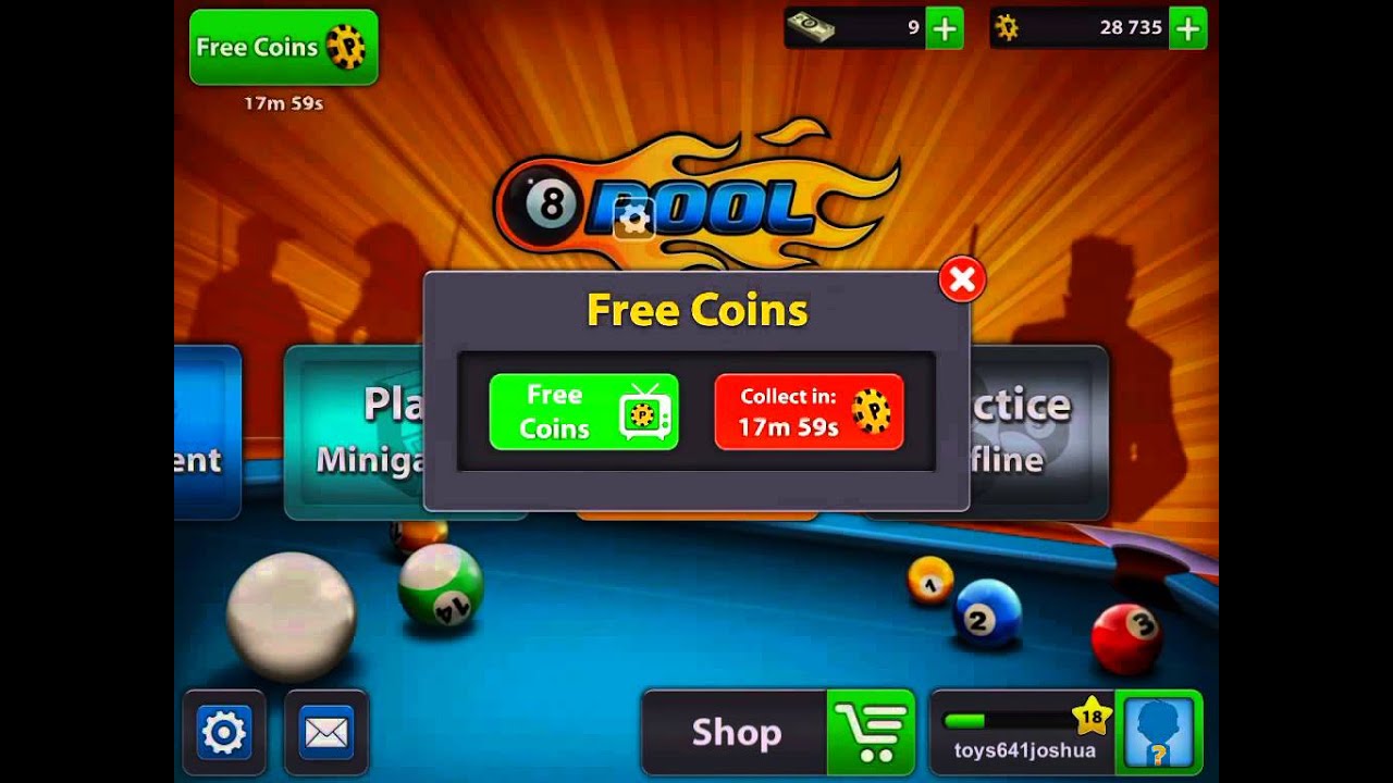 How To Speed Up The Free Coins In 8 Ball Pool (Jailbreak Required) - 