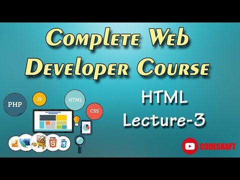 Creating a Complete WebPage • L-3 • HTML • Web Developer Course for Beginners • CodeShaft
