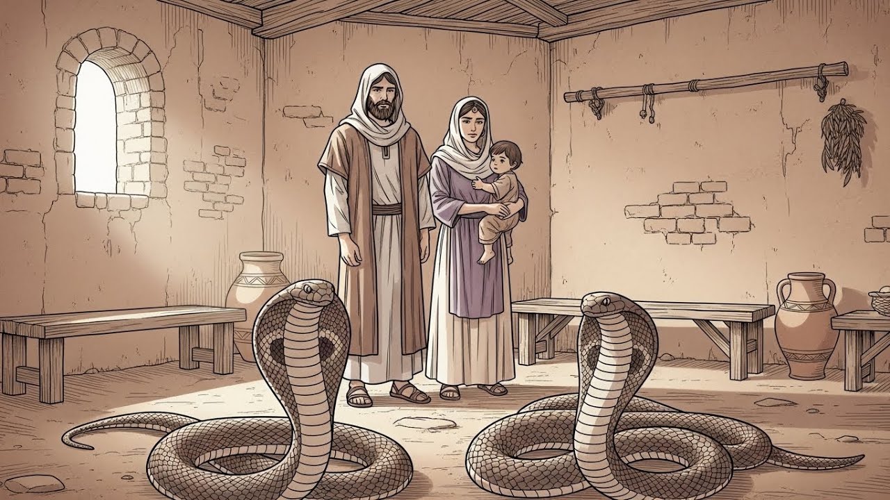 الرجل الفقير معه ثلاثه ثعابين في المنزل وما الذي حدث للزوجة