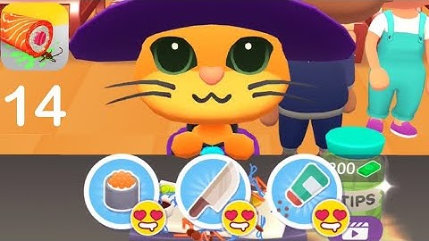 Sushi Roll 3D - ASMR Gameplay All Levels #14