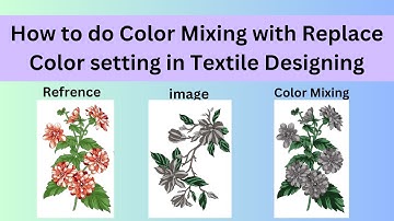 How to do Color Mixing with Replace Color setting in Textile Designing ( Part 4 ) | photoshop class
