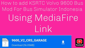 How to add KSRTC Volvo 9600 Bus Mod For Bus Simulator Indonesia | KSRTC Volvo Bus Kaise add kare