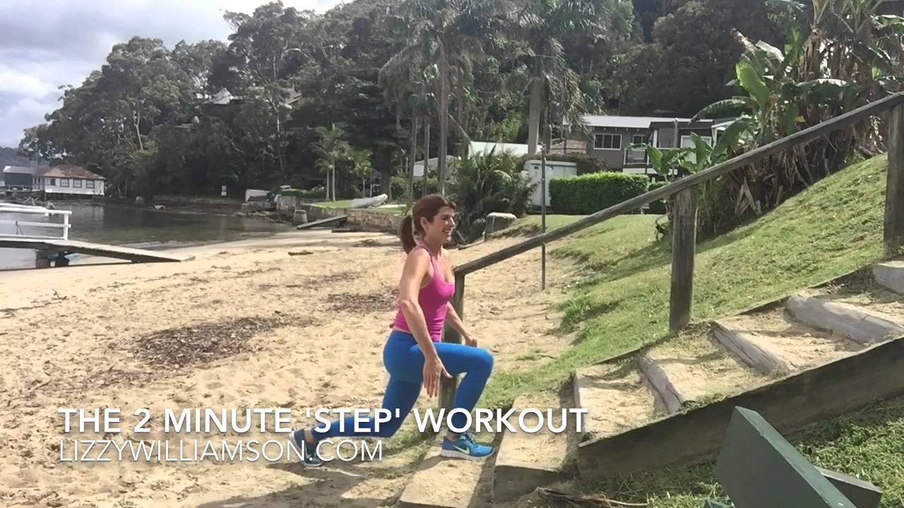 Two Steps Exercise The 2 Minute 'Step' Workout - YouTube