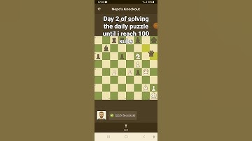 day 2 of solving the daily puzzle until i reach 100 subs #chess #dailypuzzle