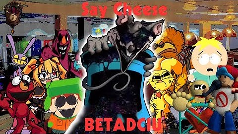 FNF SAY CHEESE REMELTED But every turn a different character is used [broken strings BETADCIU]