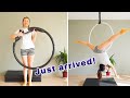 Unwrapping My New Aerial Hoop Set ⭕At Home | aerial practice