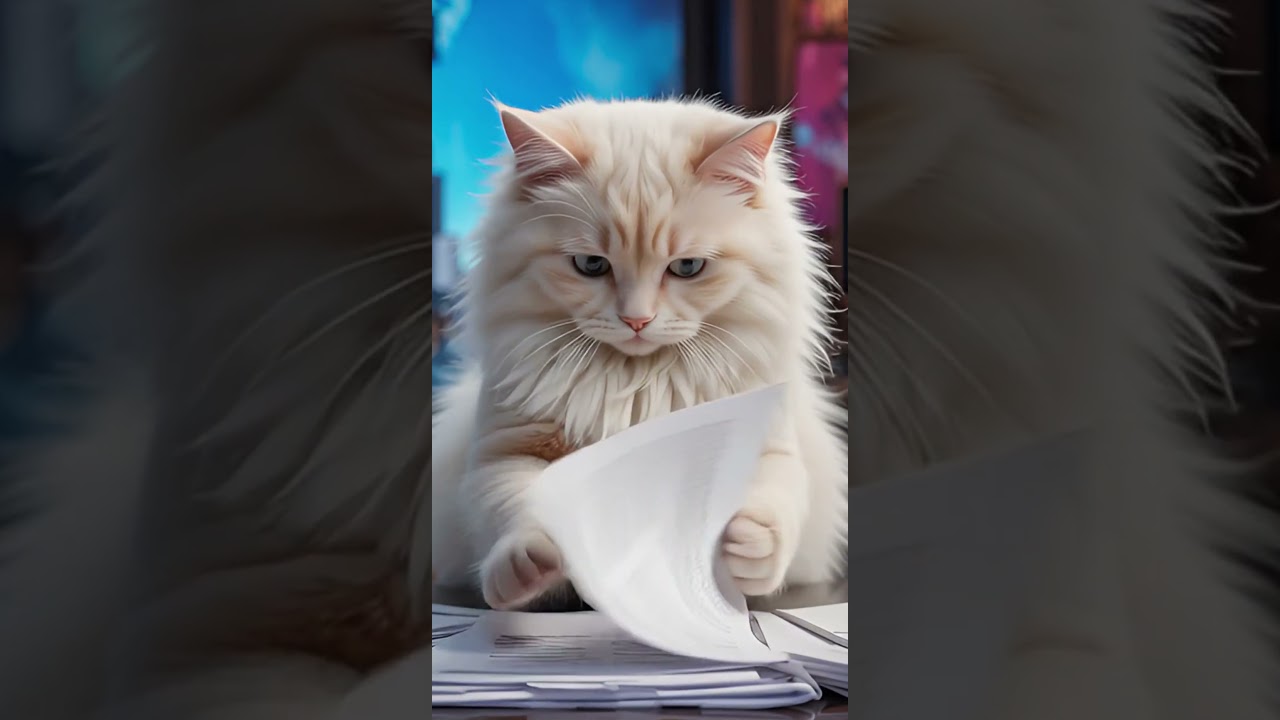 Funny Cat News Reporter 2025 🐱🎤 | Human-Like White Cat Breaking News Compilation
